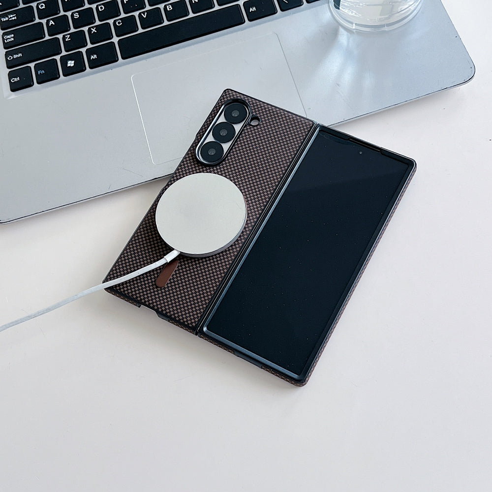 Carbon Grid Pattern Magsafe Phone Case - Samsung Z Series
