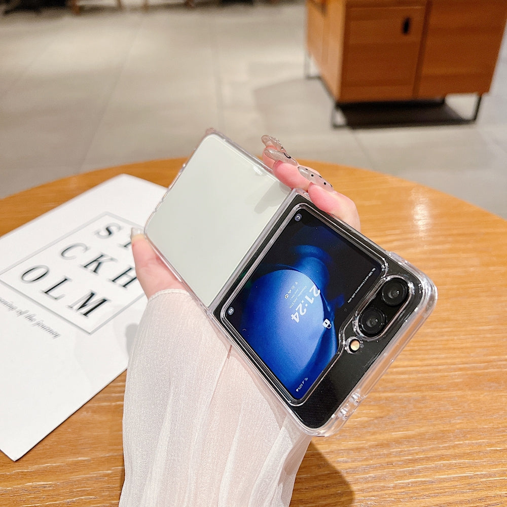 360 Transparent TPU (Soft) | PC (Hard) Phone Case - Samsung Z Flip 4