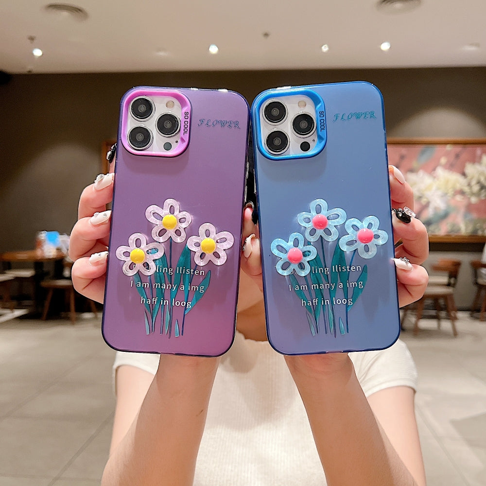 3D Oil Painting Flower Colorful Phone Case
