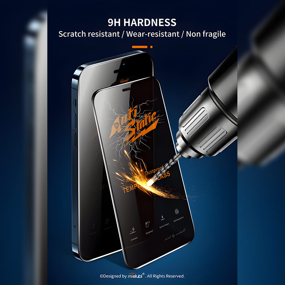 Anti-Dust Tempered Glass | Premium Grade Anti Peeping Hardness Phone Screen Protector - iPhone Series