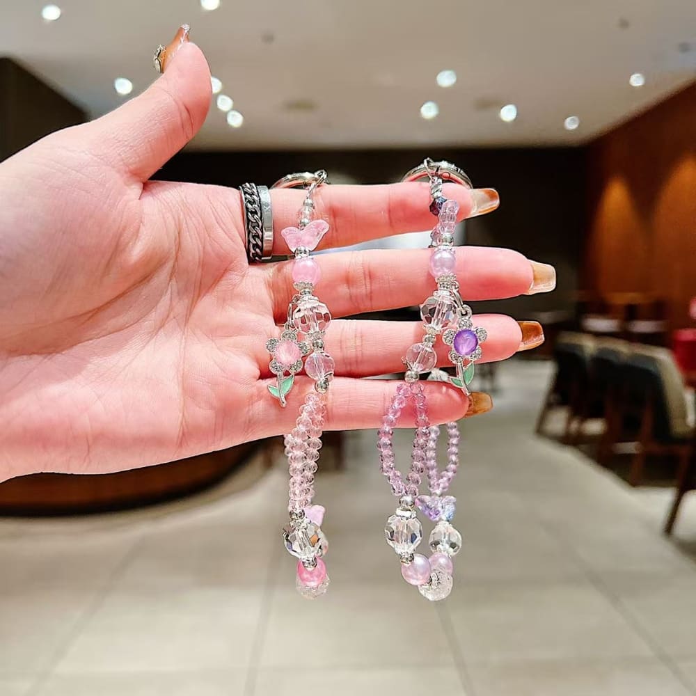Alloy Luxury Style Double-layer Phone Charm | Keychain | Handbag Charm