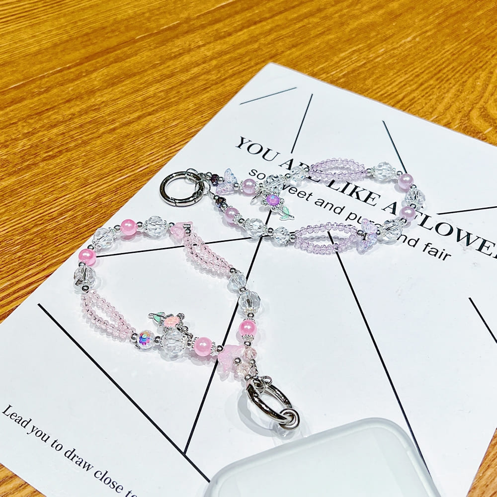 Alloy Luxury Style Double-layer Phone Charm | Keychain | Handbag Charm