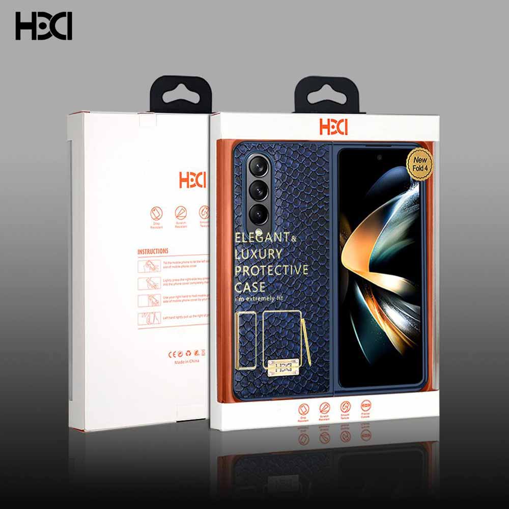 Artificial Alligator 3D Skin Plating Shockproof PU Leather Case - Samsung Z Fold 3