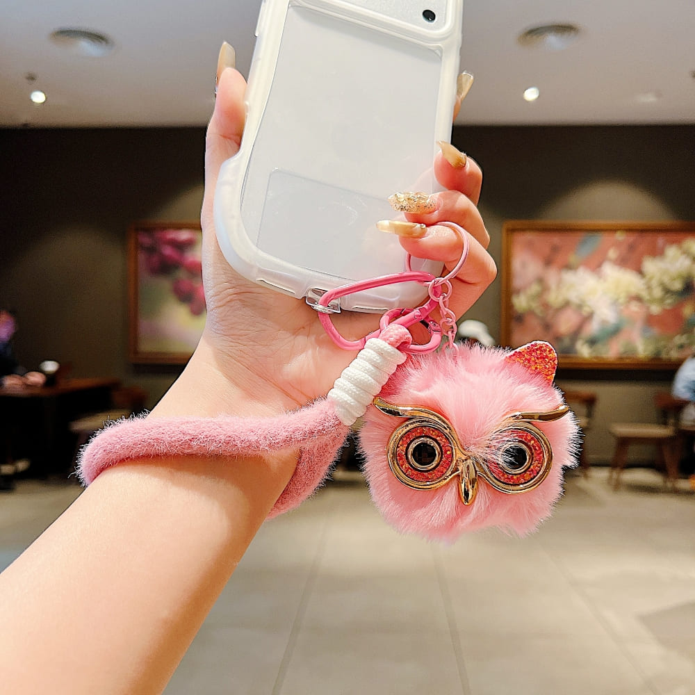 Cute Puff Owl Phone Charm | Keychain | Handbag Charm