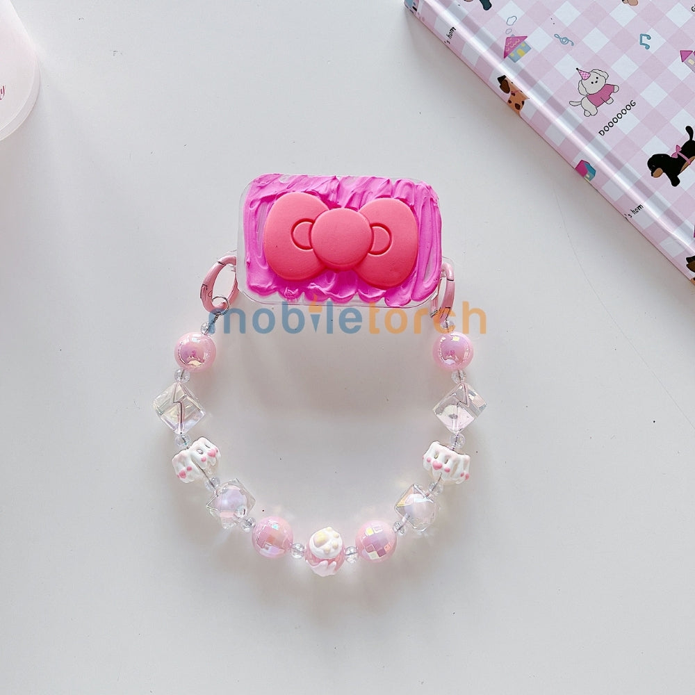 Cute Mini Cartoon Mirror Pop Universal Stand with Crystal Bracelet