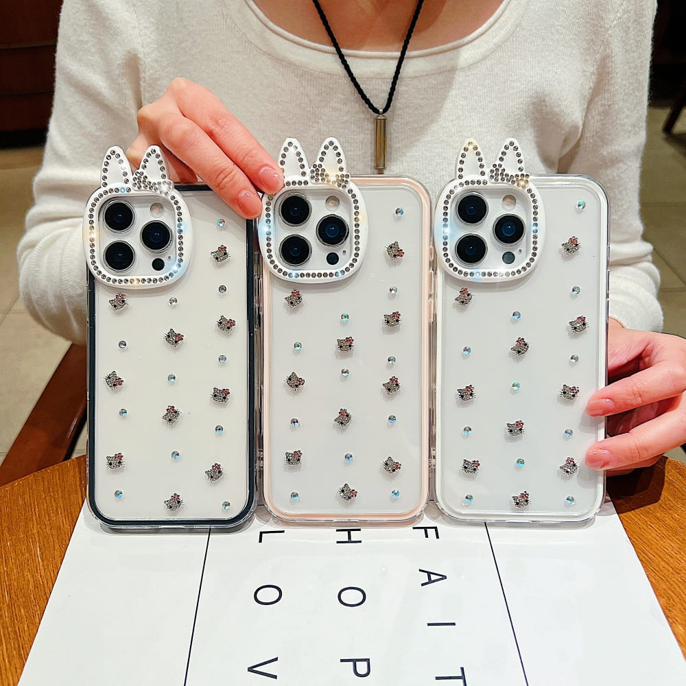 Diamond Meow Luxe Phone Case