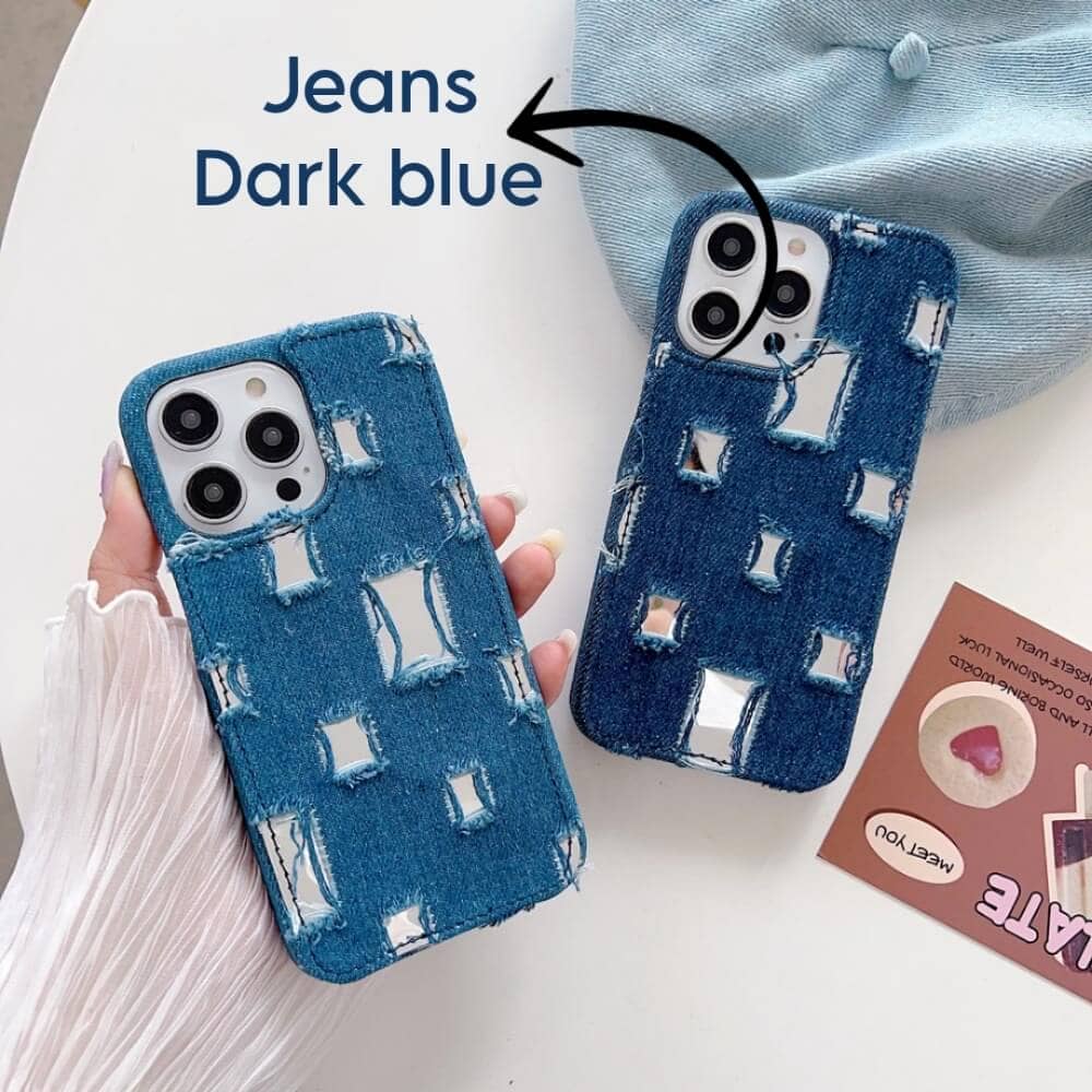Distressed Denim Fashion Jeans Case (Only ₹150 as an Add-on)