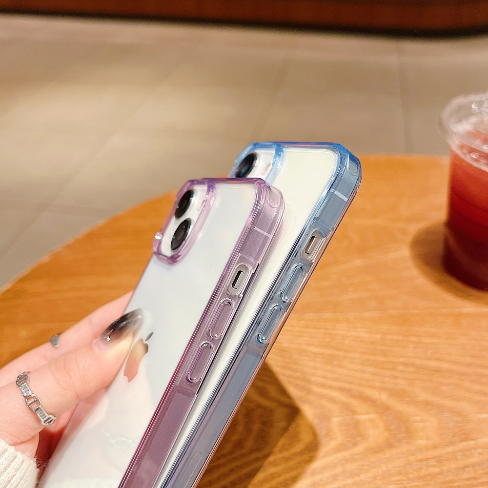 Electroplating Transparent Case with Colorful Border