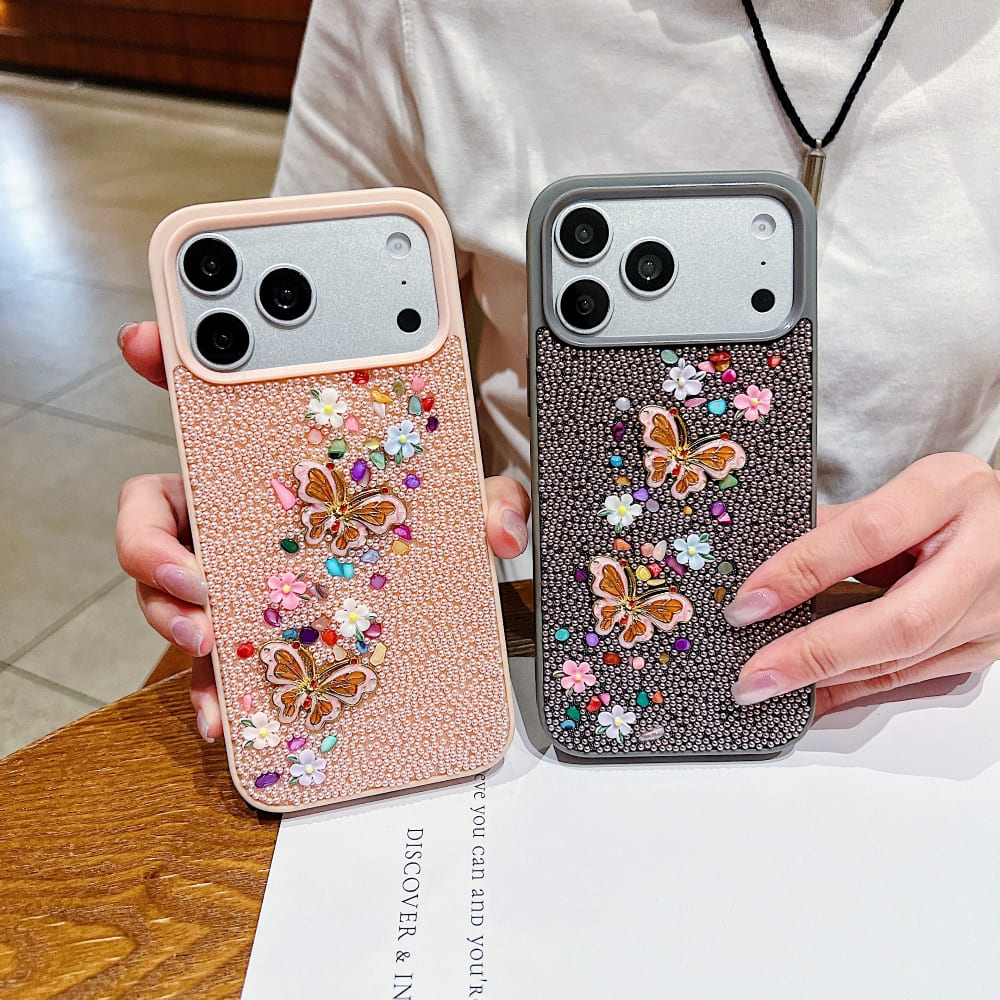 Glam Butterfly Garden Phone Case