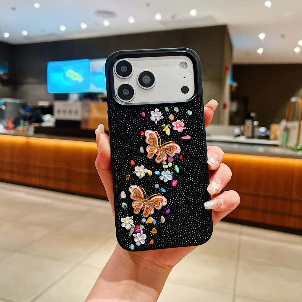 Glam Butterfly Garden Phone Case