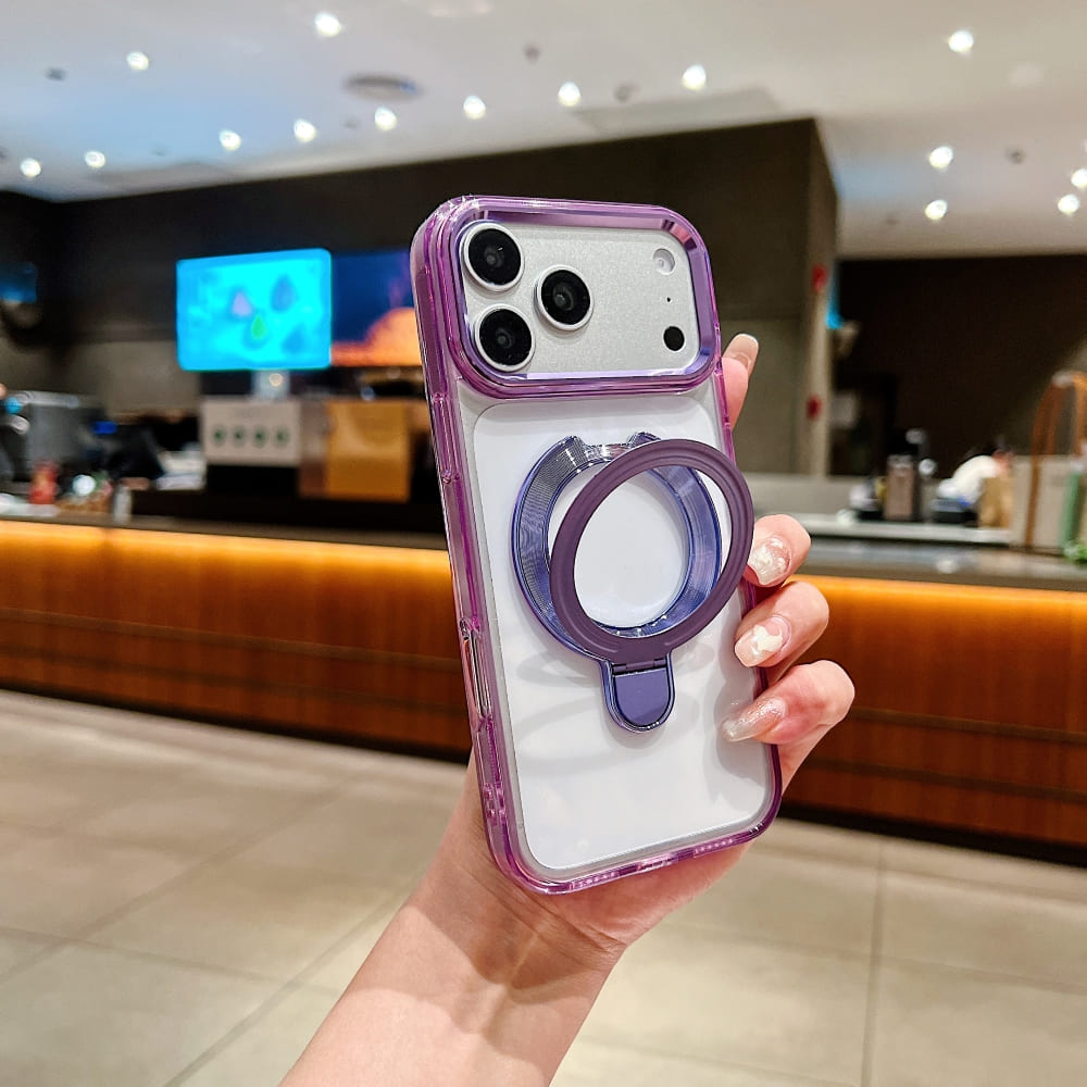 DITAKA Halo Stand Mag Crystal Phone Case