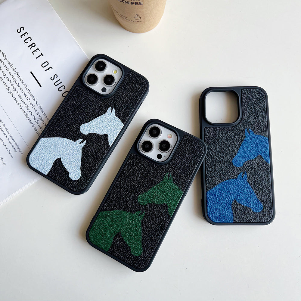 Horse Color Printed Shockproof Phone Case
