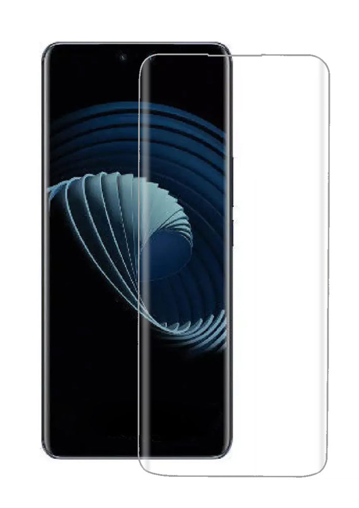 UV Curved Tempered Glass | Screen Guard With UV Light Screen Protector | Smooth Touch | HD Clarity | Quick Unlock - Realme Series