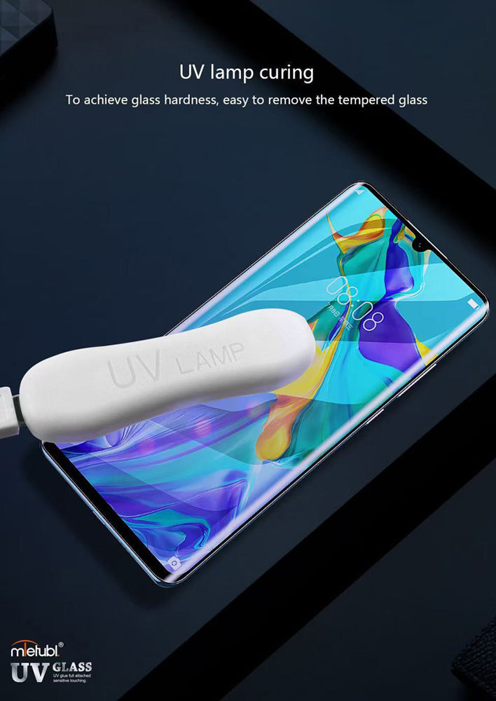 UV Curved Tempered Glass | Screen Guard With UV Light Screen Protector | Smooth Touch | HD Clarity | Quick Unlock - Vivo Series