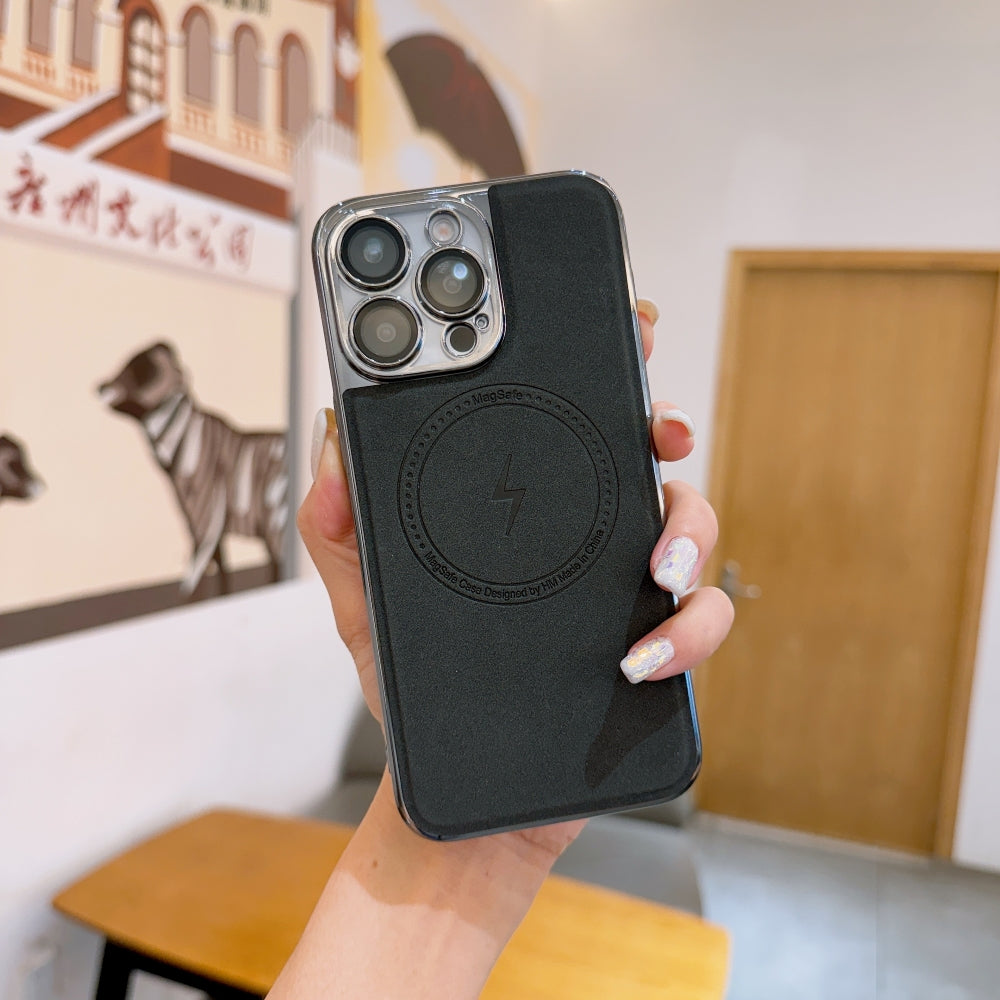 Magnetic Wireless Charge Shockproof Leather Phone Case