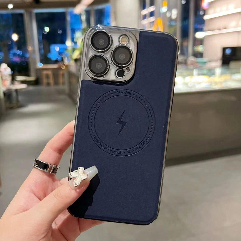 Magnetic Wireless Charge Shockproof Leather Phone Case