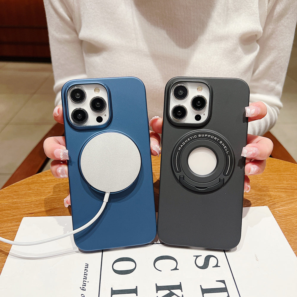 Matte Magsafe Magnetic Phone Case With Hidden Kickstand - iPhone 13