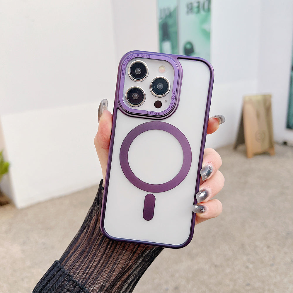 Metal Camera Frame Magsafe Phone Case