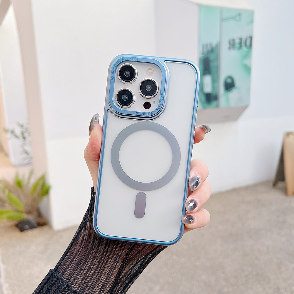 Metal Camera Frame Magsafe Phone Case