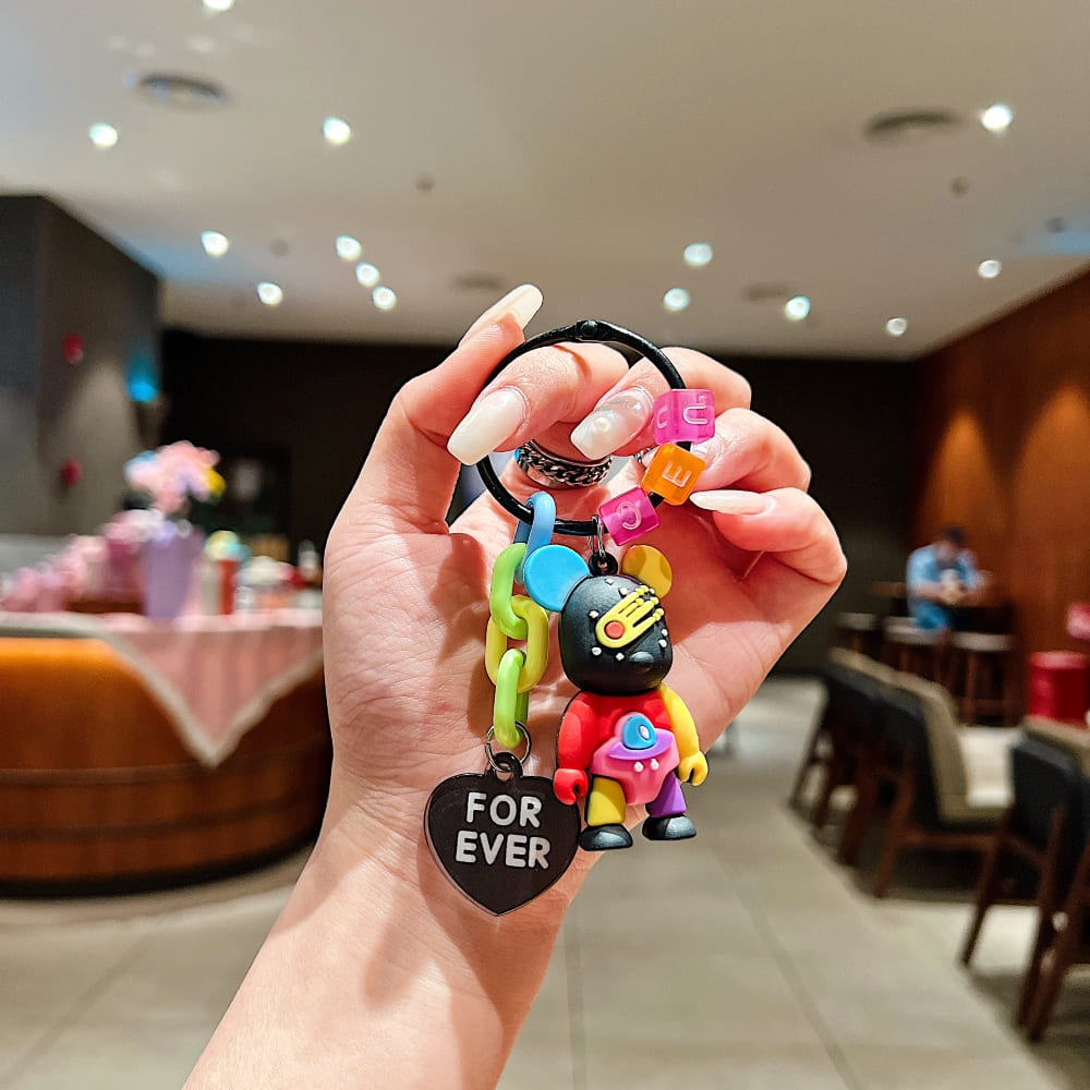 Playful Rainbow Candy Vibe Phone Charm | Keychain | Handbag Charm