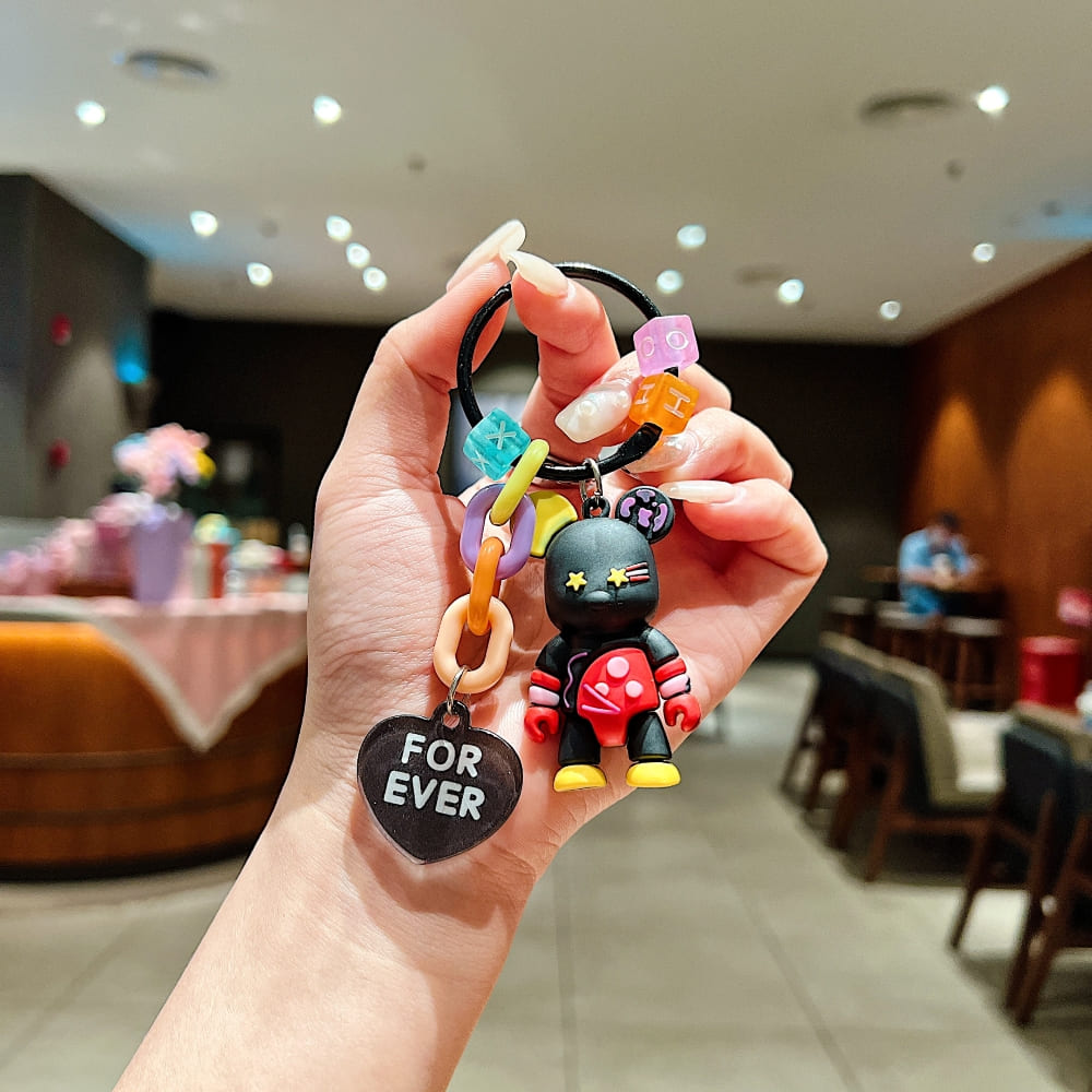 Playful Rainbow Candy Vibe Phone Charm | Keychain | Handbag Charm