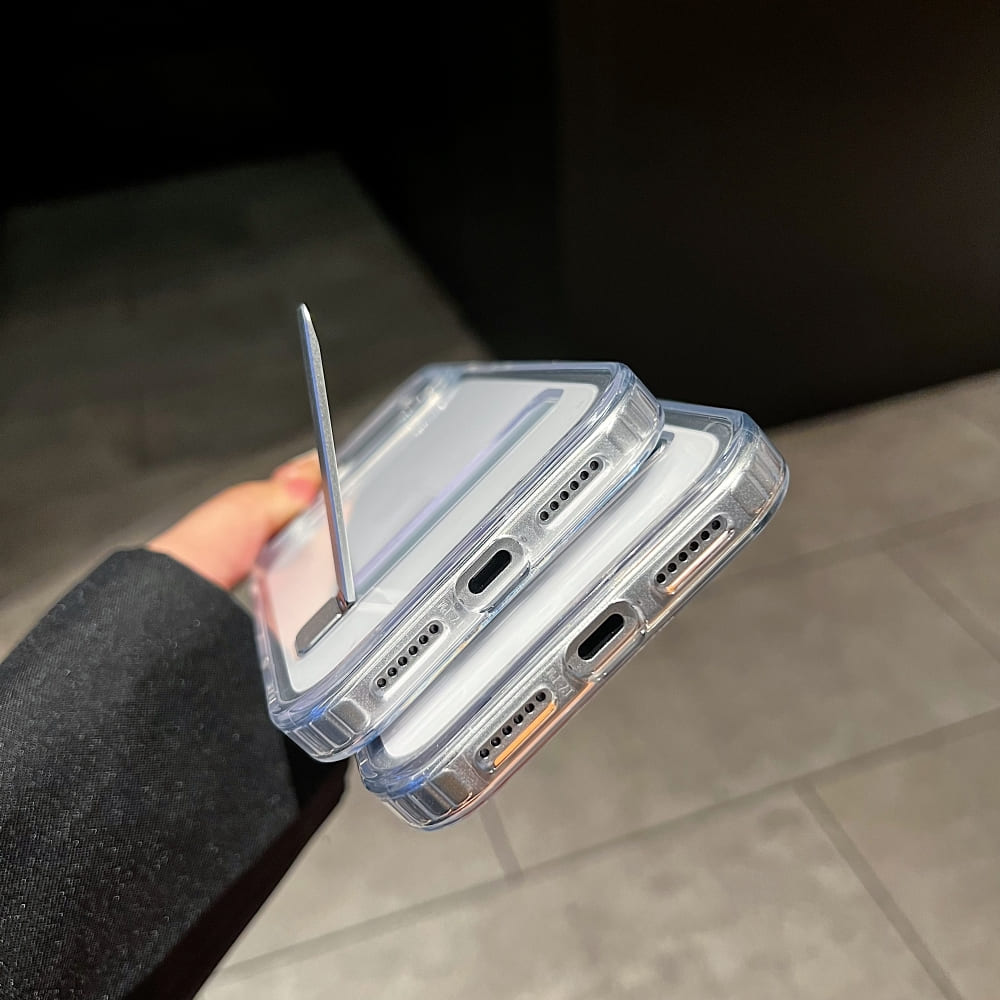Pro Gaurd Transparent Stand Phone Case