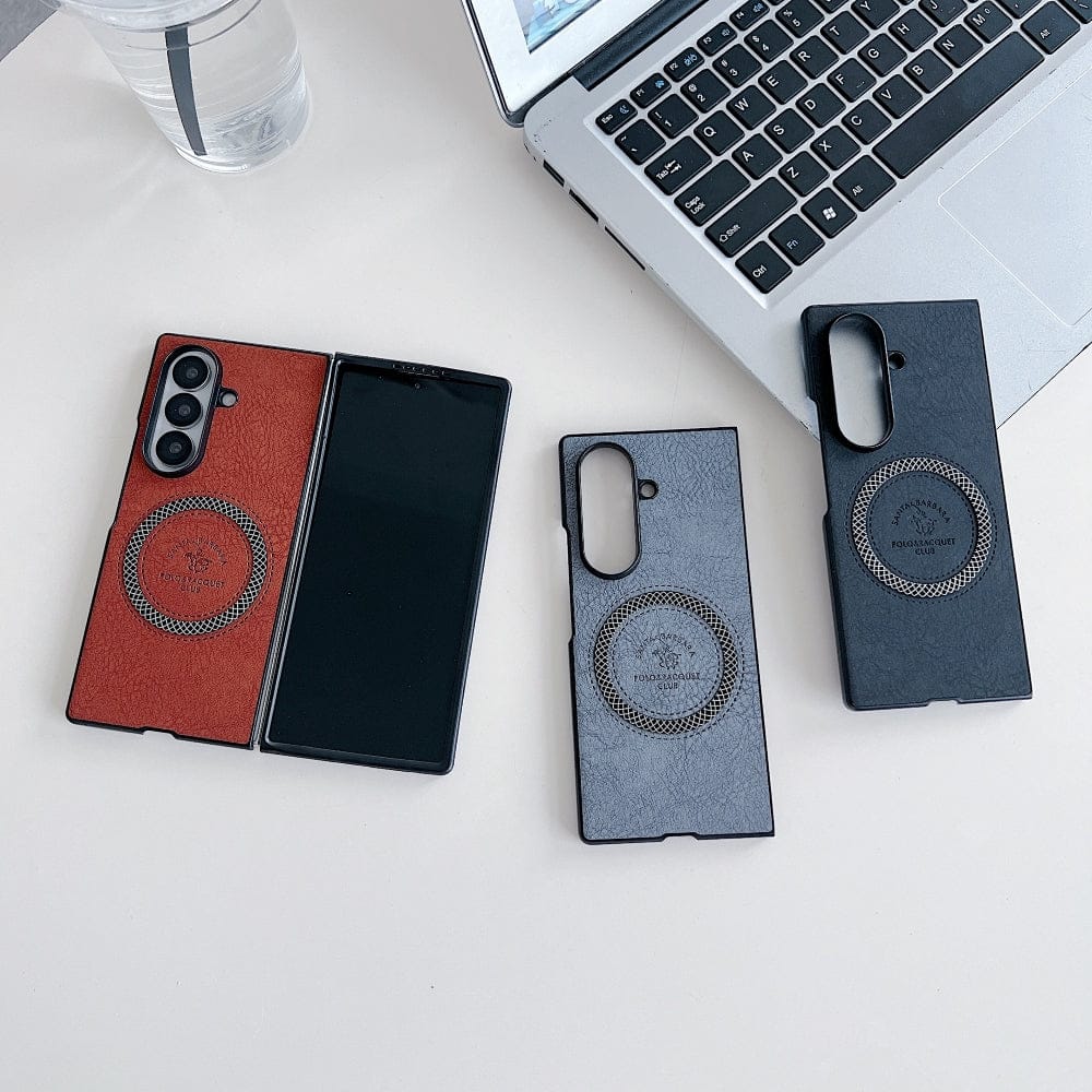Retro PU Leather Magsafe Phone Case - Samsung Z Series