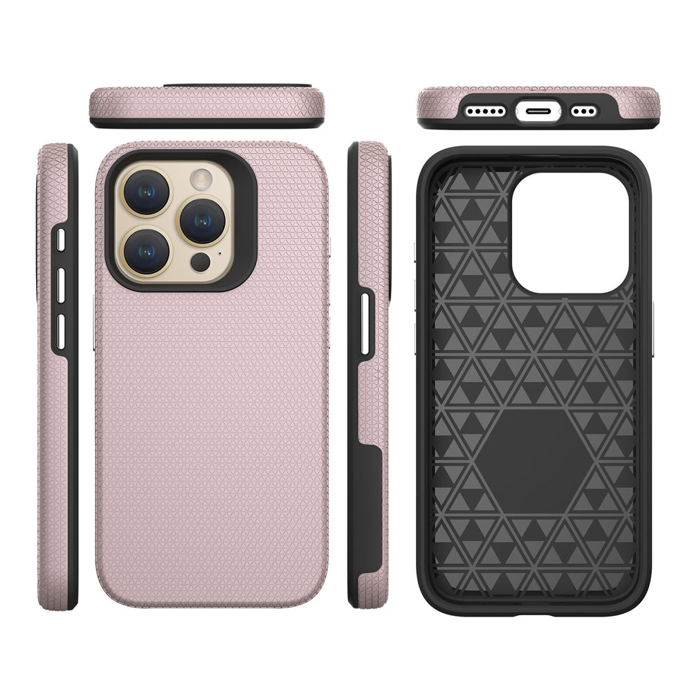 Shockproof Rugged Metal Button Phone Case