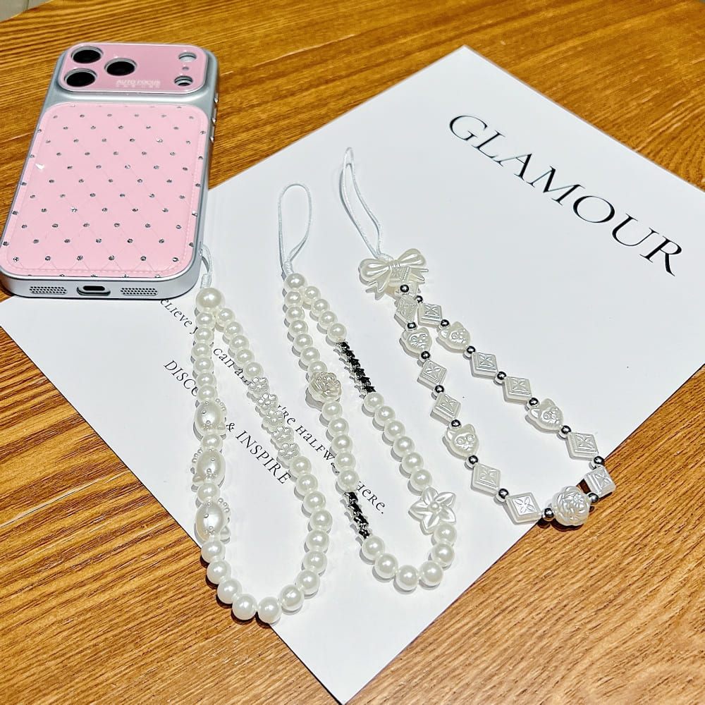 Snow Pearl Phone Charm