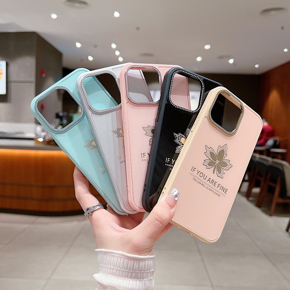 Stamping Leave Design TPU (Soft) Phone Case - iPhone 16 Plus