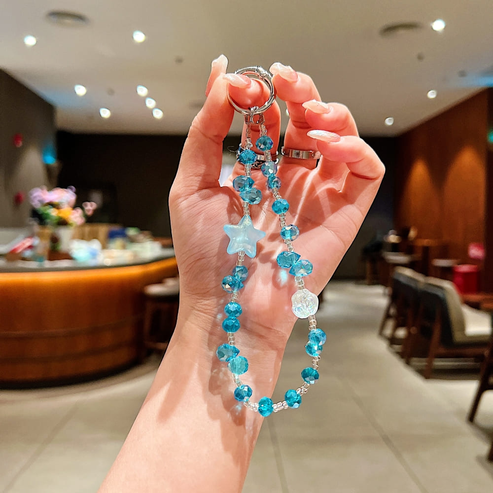 Twinkle Star Beaded Phone Charm