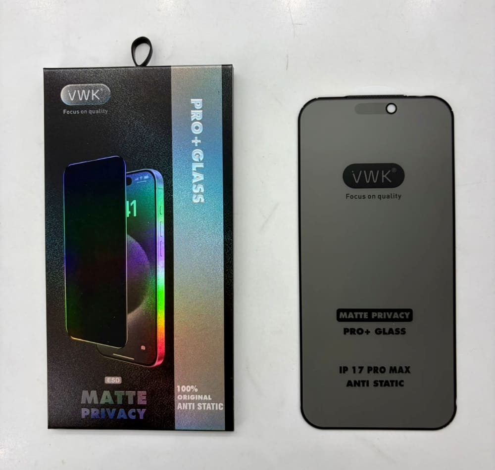 VWK 28 Degree Matte Privacy Tempered Glass - iPhone Series