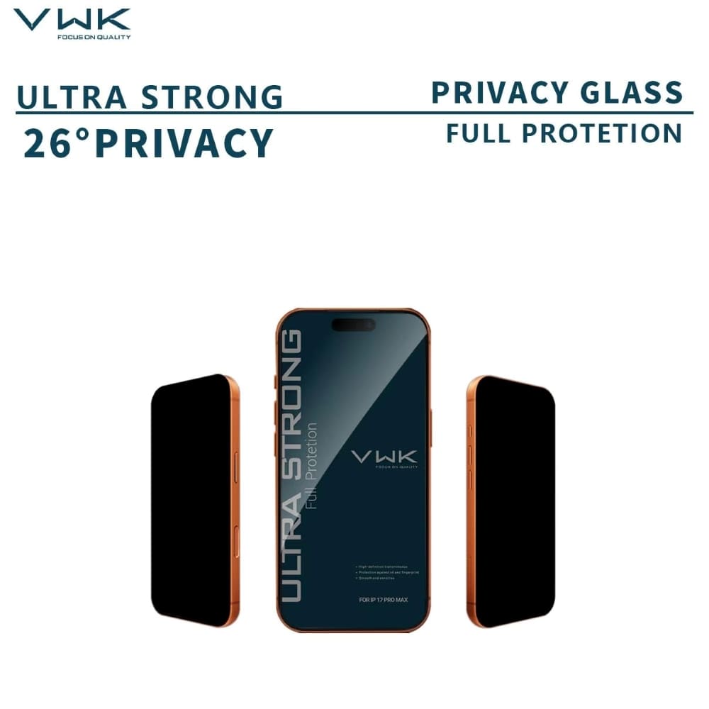VWK Ultra Strong Full Protection HD Tempered Glass - iPhone Series