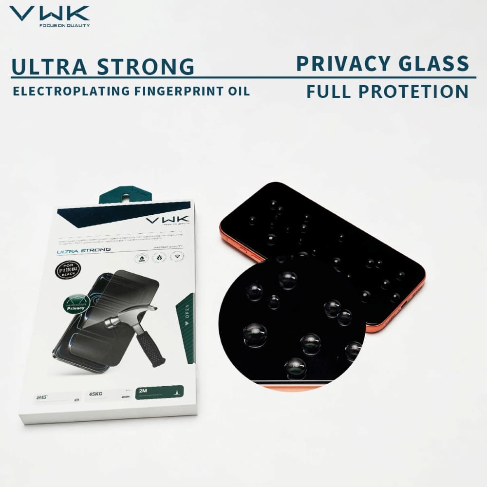 VWK Ultra Strong Full Protection HD Tempered Glass - iPhone Series
