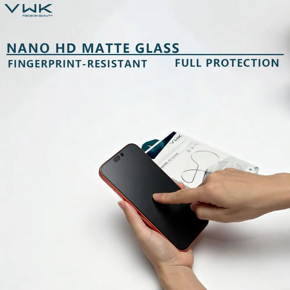 VWK Nano Hd Full Protection Tempered Glass - iPhone Series