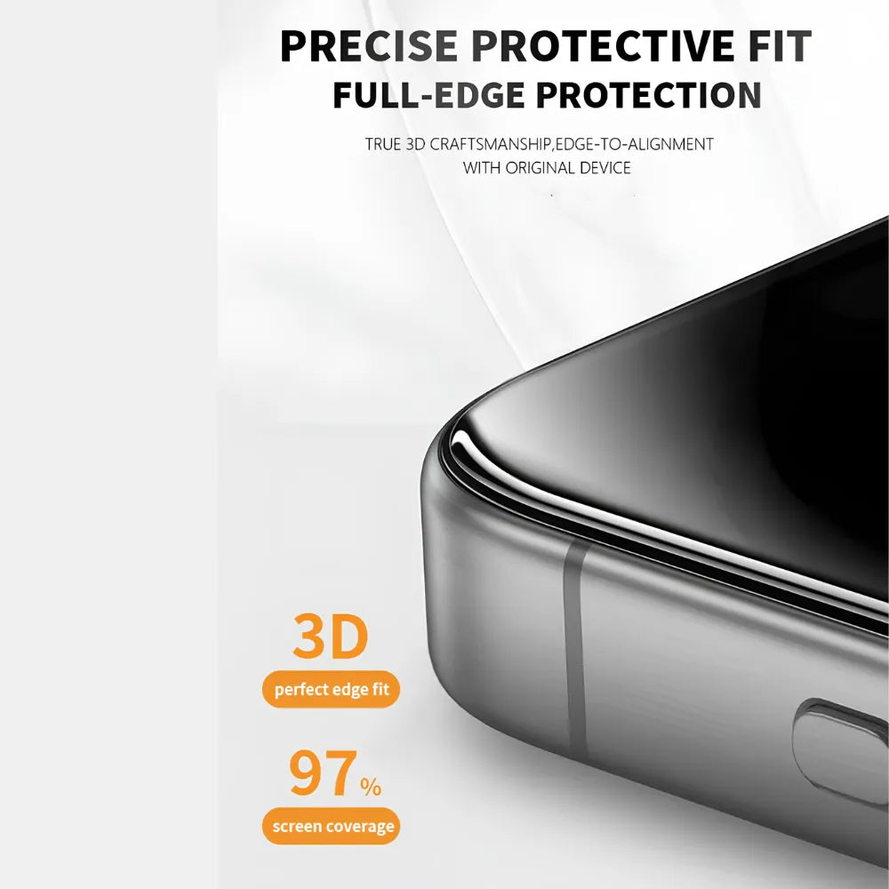 WOTAER 300C Full Curved 20 Degree Privacy Tempered Glass