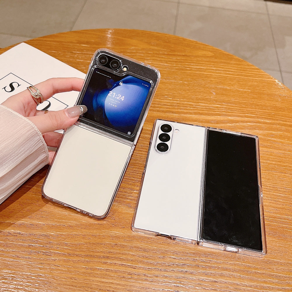 360 Transparent TPU (Soft) | PC (Hard) Phone Case - Samsung Z Fold 4