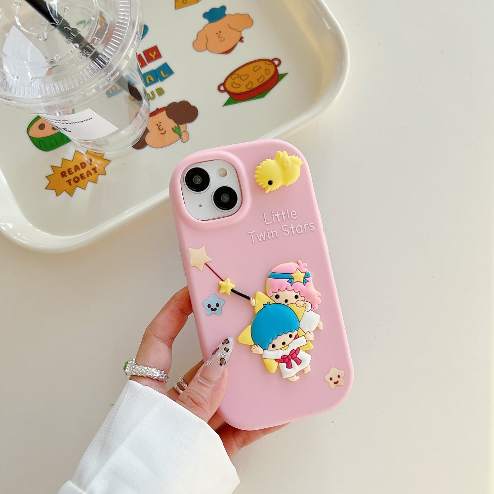 3D Spin Flower Silicone Soft Phone Case
