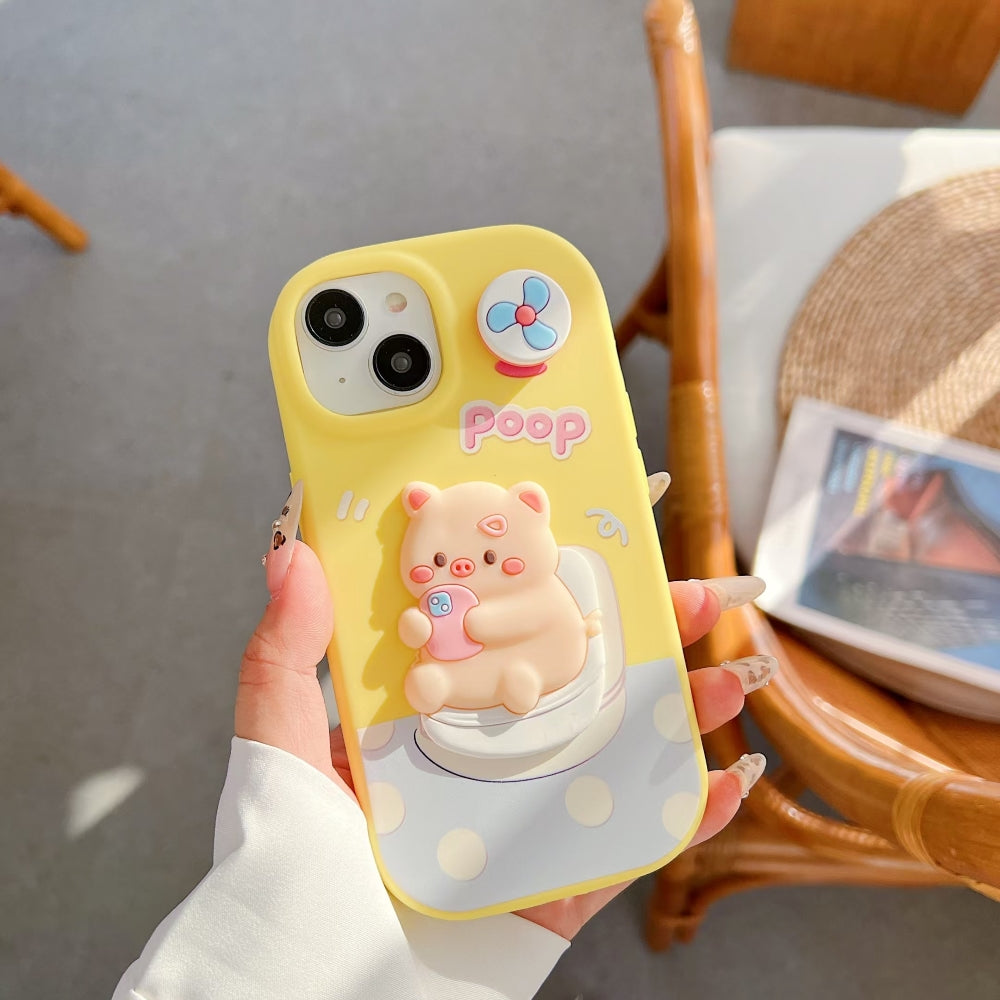 3D Spin Flower Silicone Soft Phone Case