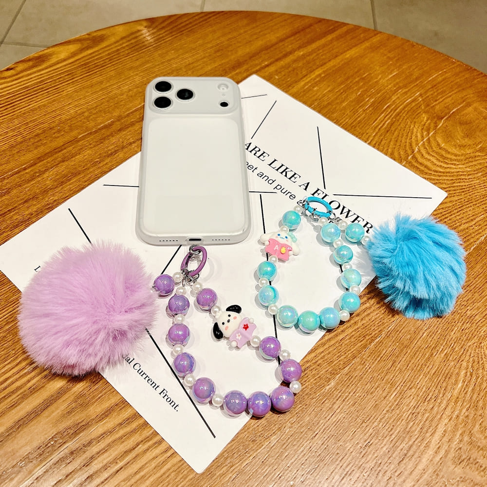 Acrylic Hard-Wearing Beaded Phone Charm | Keychain | Handbag Charm