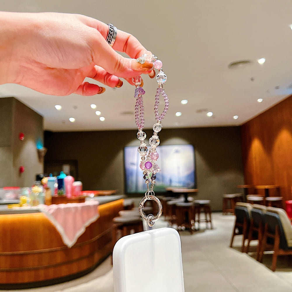 Alloy Luxury Style Double-layer Phone Charm | Keychain | Handbag Charm