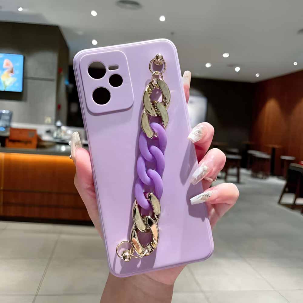 Bracelet Strap Camera Protection Color Phone Case