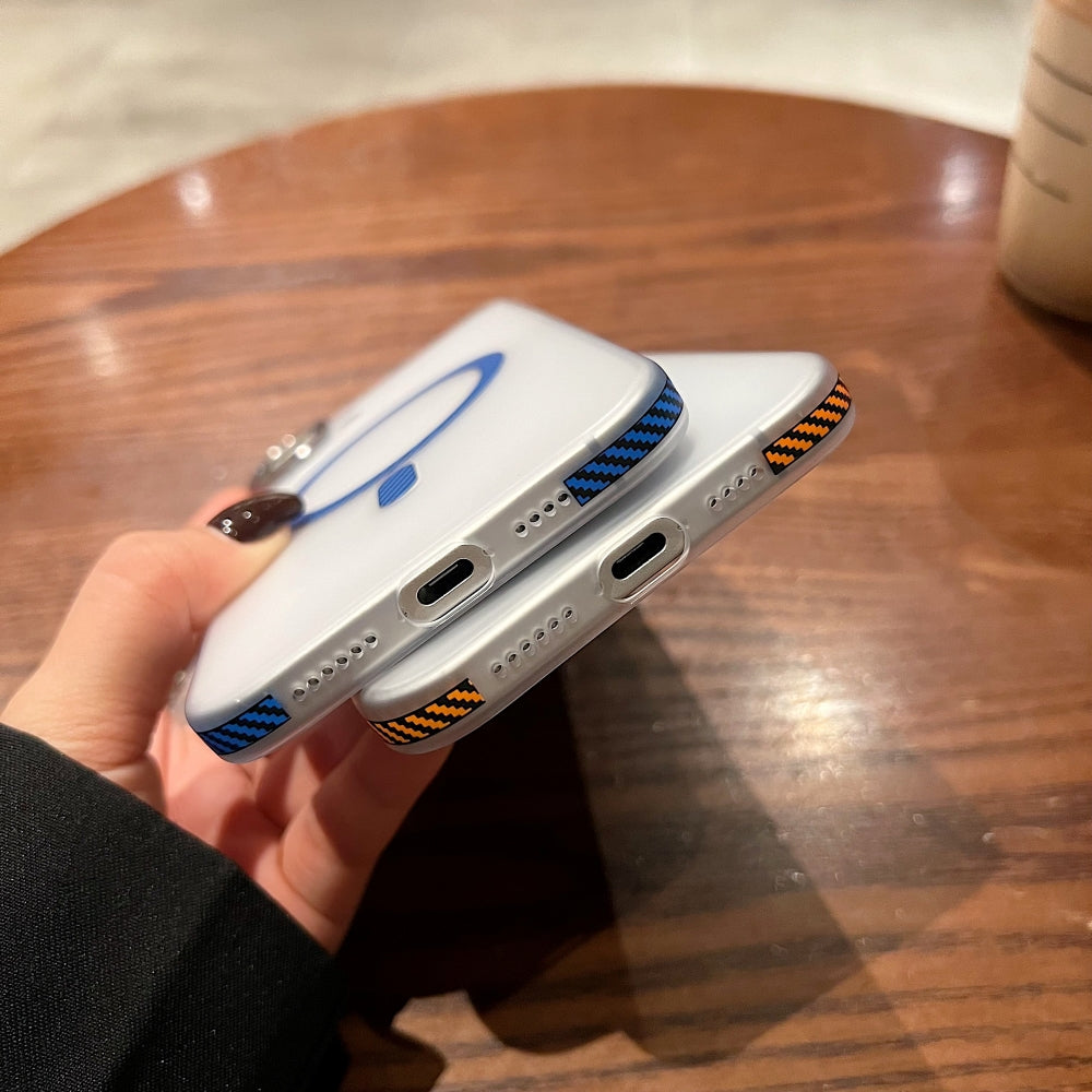 Carbon Fiber Pattern Built-in Magnetic Shockproof Phone Case