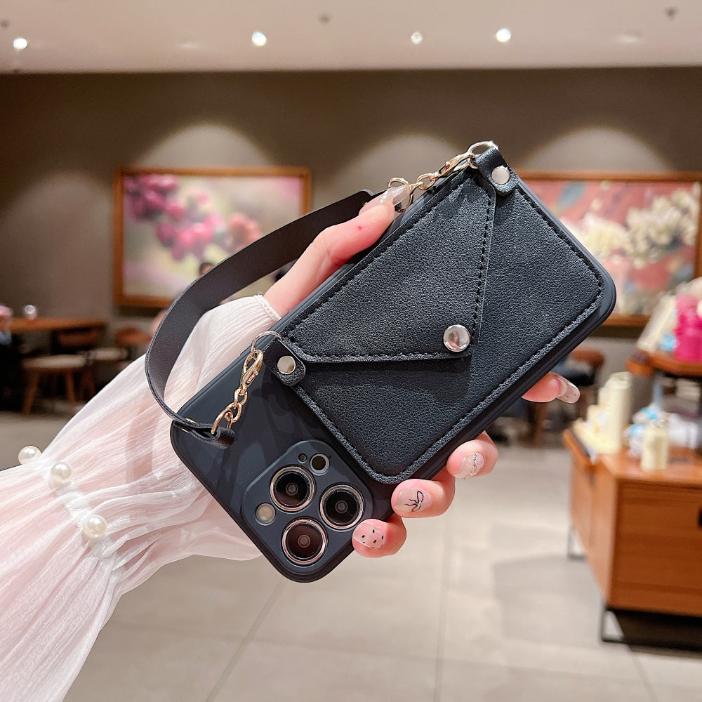 Card Wallet Lanyard Strap Camera Protection Phone Case