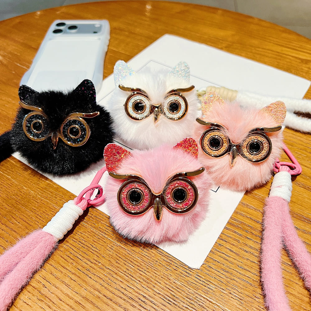 Cute Puff Owl Phone Charm | Keychain | Handbag Charm