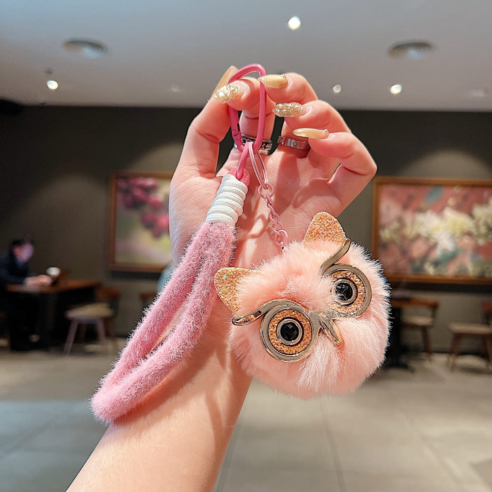 Cute Puff Owl Phone Charm | Keychain | Handbag Charm