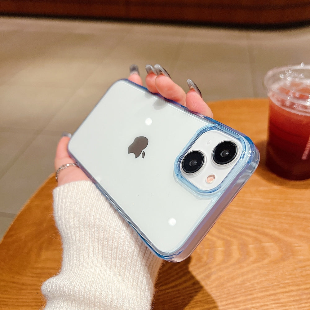 Electroplating Transparent Case with Colorful Border