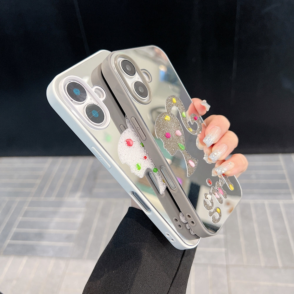 Girl Printed Graphic Mirror Phone Case