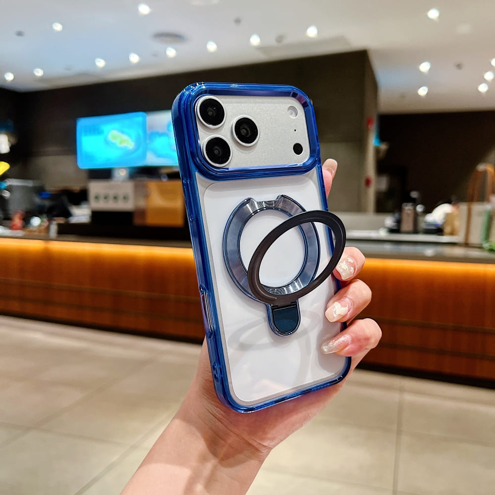 DITAKA Halo Stand Mag Crystal Phone Case