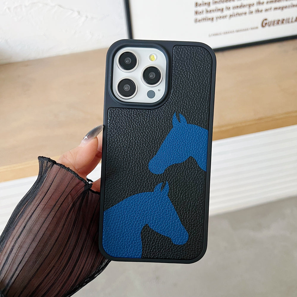 Horse Color Printed Shockproof Phone Case